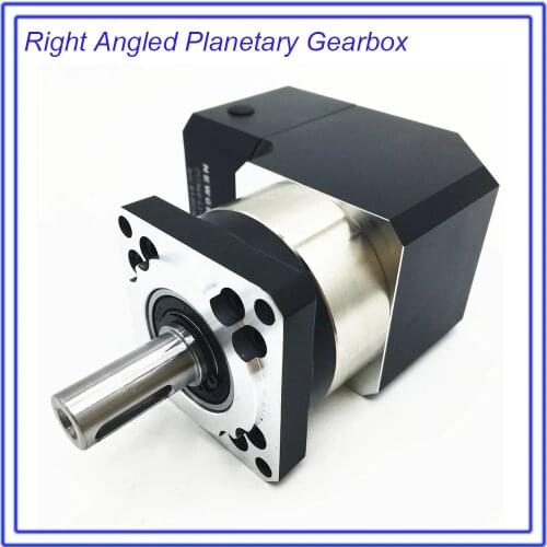 15 :1 Corner Right Angled Planetary Reducer Gearbox 90 Degree Reversing Reducer for NEMA24 60mm 200W 400W 600W Servo Motor