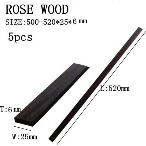 5 PCS EBONY ROSE WOOD Guitar Neck Stiffener Guitar Truss High-Quality Adjustment Lever Guitar Accessories