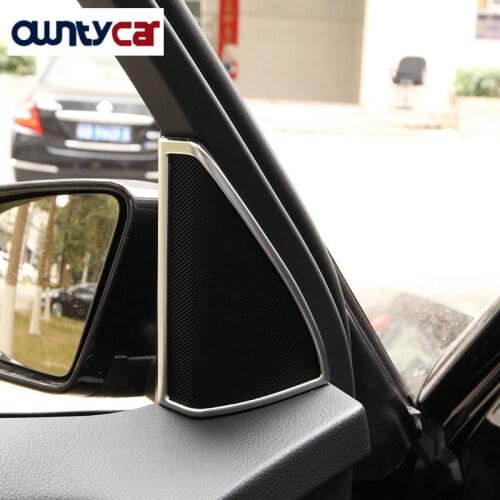 For Mercedes Benz GLK Class GLK200 260 300 X204 2008-2015 Car Styling ABS Matte Chrome Audio Speaker Cover Trim Parts 2pcs/set