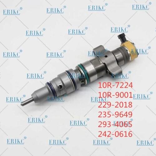 ERIKC Auto Fuel Injectors 10R-7224 Common Rail 10R-9001 229-2018 235-9649 293-4065 242-0616 for Excavator E330C 330C C9 C-9
