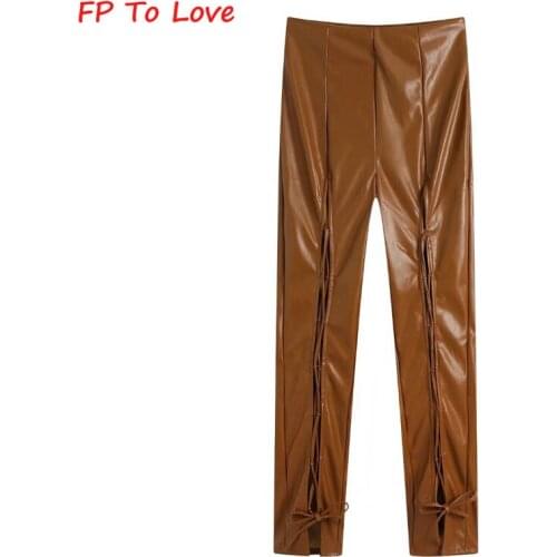 Женские кожаные брюки FP TO LOVE China At AliExpress
