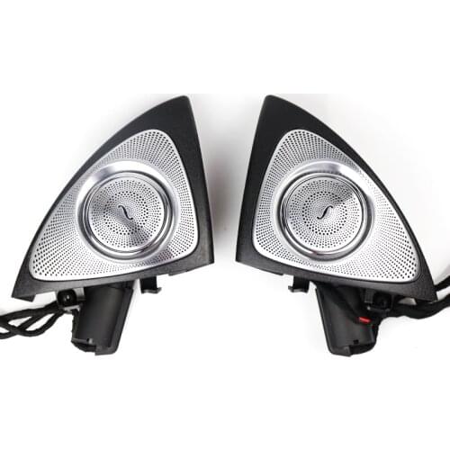 Car Interior 64 Colors Led Ambient Light 3D Rotary Tweeter Speaker For Mercedes-Benz C-class W205 Treble Speaker 809 2019-2020