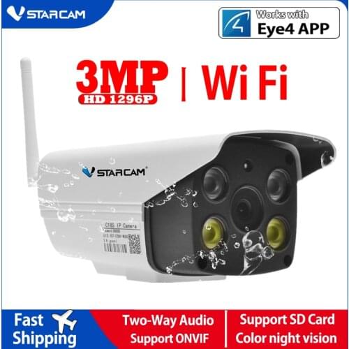 Vstarcam C18S 1080P Wifi IP Camera Onvif 3 MP Outdoor Weatherproof IR Full Color Night Vision Security Video Surveillance Camera
