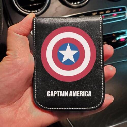 Original Disney Captain America Marvel Driving License Leather Case Driving License Protective Cover Driving License Leather