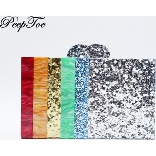 Trendy New Wallet Silver Sequins Acrylic Clutch Purse Cute Girls Rainbow Patchwork Striped Party Evening Bag BlingBling Handbags