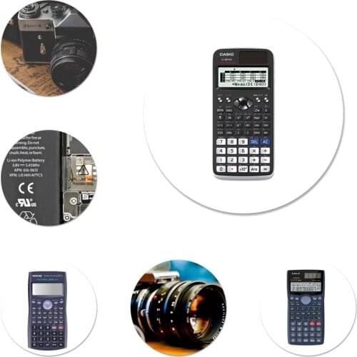 Reminiscent Camera Battery Calculator Icons Pins Badge Decoration Brooches Metal Badges For Backpack Decoration