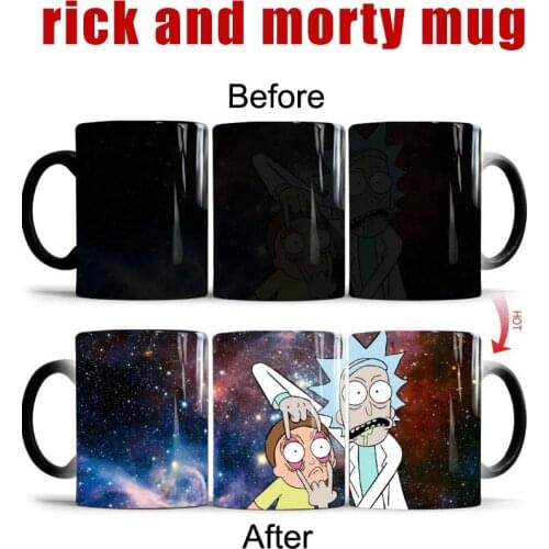 New Magic Morty Hot Drink Cup Color Changing Mug Mischief Managed Wine Tea Cup Creative Gift Cup