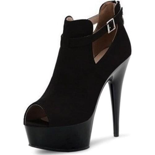 6 inch high heel shoes sexy clubbing rome gladiator high heels 15cm glitter buckle fashion women motorcycle sandal