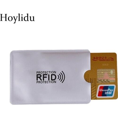 Rfid Protection Metal Credit Card Holder Men Women Business ID Card Case Anti Rfid Blocking Reader Lock NFC Bus Cards Cover