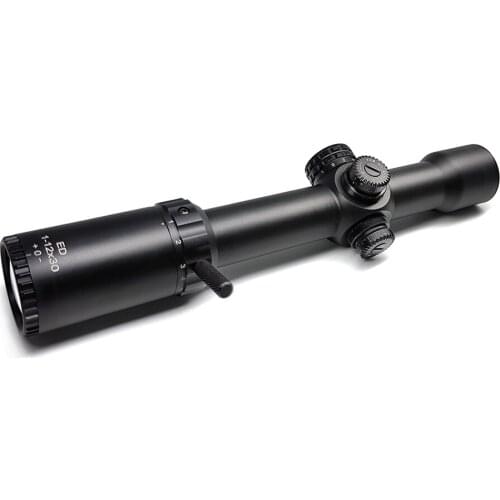 SFP 1-12x30 Rifle Scope ED Lens Second Focal Plane Tactical for Shooting