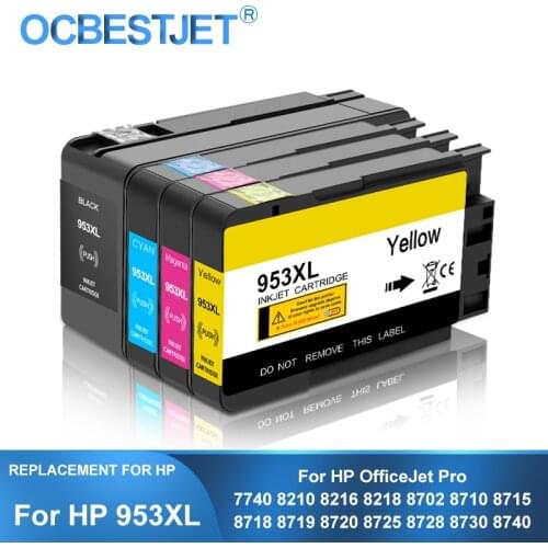 [Third Party Brand] For HP 953XL 953 XL HP953 Replacement Ink Cartridge For HP Officejet Pro 7740 8210 8710 8720 8725 8740