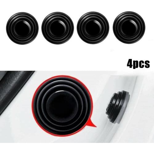 Universal 8Pcs Plastic Car Door Shock Absorber Cushion Gasket Soundproof Patch Sticker For Renault Clio Door Panel Clips Damping
