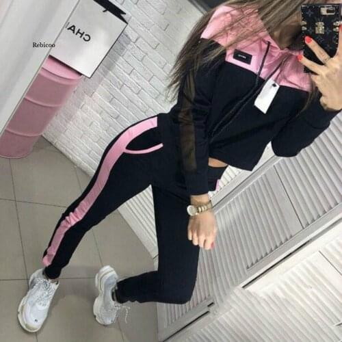 Women Casual Hoodie Sweatshirt Pant Two Piece Set Blouse Trouser Tracksuit Women Fashion Sport Suit