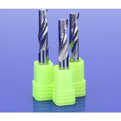 10Pcs 4mm Single Flute Milling cutters for Aluminum CNC Tools Solid Carbide,aluminum composite panels