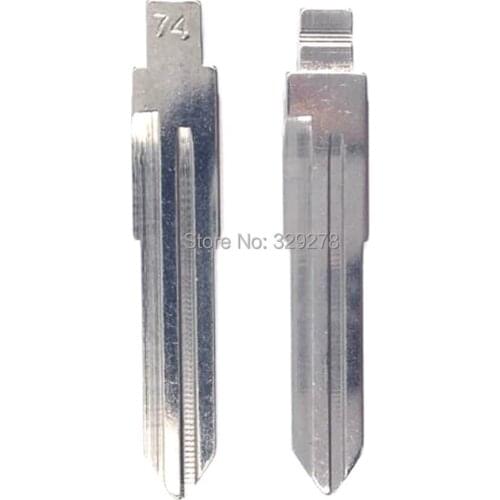 10pcs/lot Metal Blank Uncut Flip KD Remote Key Blade Type #74 for Pentium B50 Original NO. 74 Blade