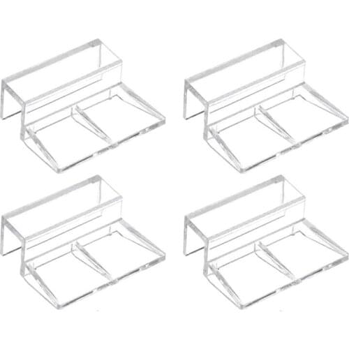 4Pcs 6/8/10/12mm Fish Aquatic Pet Parts Aquarium Fish Tank Acrylic Clips Glass Cover Support Holders