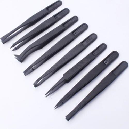5pcs Jewelry Tool Plier Beading Tool Jewelry Making Bead Work Tools Beaders Tweezers Anti-static Plastic Precision Tools DIY