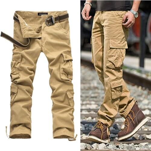 Multi-Pocket Casual Pants Men Military Tactical Joggers Cargo Pant Mens Outdoor Hiking Trekking Sweatpants Male Hip Hop Trouser