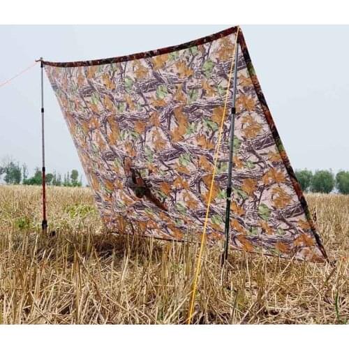 1PC Rain Poncho Adult Waterproof Raincoat Camping Tent Mat Awning Camping Hiking Fishing Mountain Climbing Travel Outdoor Tools