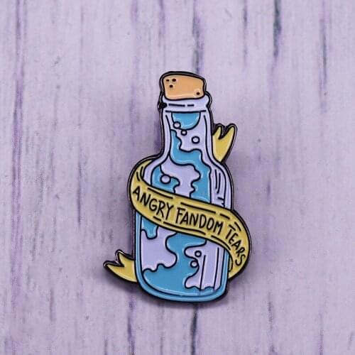 Angry Fandom Tears Enamel Pin
