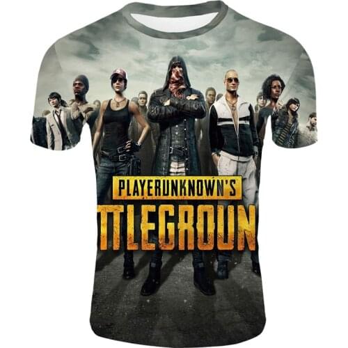PUBG Game T Shirt For Men Tee Camisetas Tops Ropa Hombre Streetwear Clothing Camisa Masculina Koszulki Chemise Homme Poleras