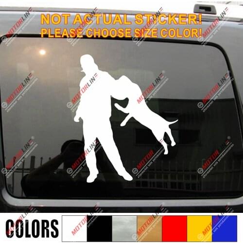 K9 K-9 Police Dog German Shepherd Training Decal Sticker Car Vinyl pick size f