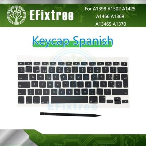 10 SetA1370 A1465 A1466 A1369 A1425 A1398 A1502 Spanish Keys Keyboard For Macbook Pro Air 13'' 15'' Key Caps Keycaps 2010-2015
