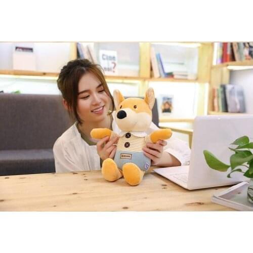Lovely cartoon fox plush toy about 30cm soft doll kids toy birthday gift h0855