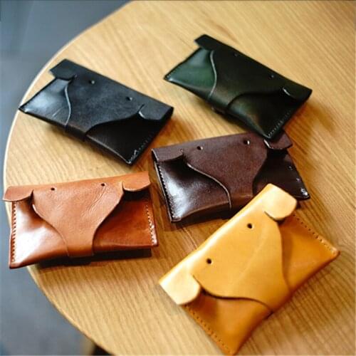 Mini Bags Unisex Elephant Wallets Coin Purse Hasp Genuine Cow Leather Bags Retro Handmade Metal Bags Women Cute Small Bags Gift