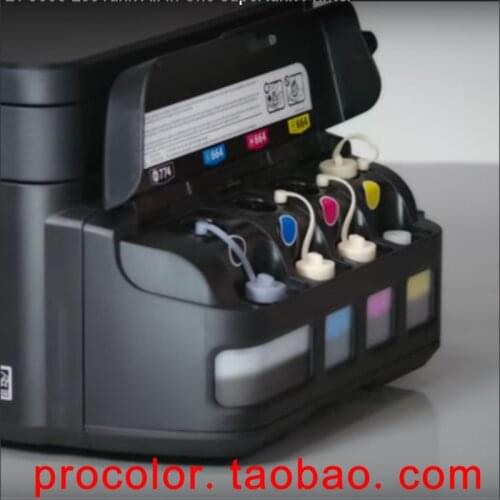 PROCOLOR T7741 pigmet ink 664 CISS dye ink refill kit For Epson Expression ET-3600 ET 3600 4550 ET-4550 ET4550 inkjet printer