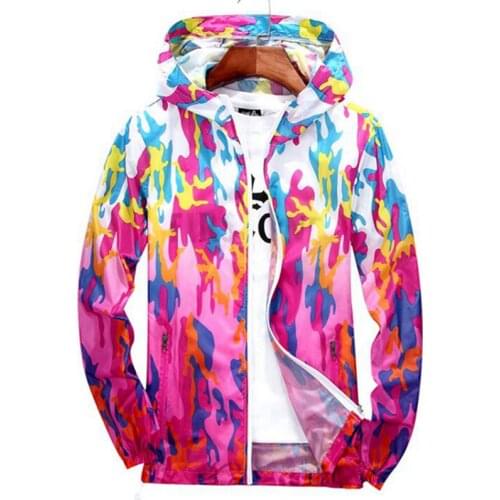 New Mens camouflage sun protection clothing men and women camouflage ultra-thin breathable couple coat