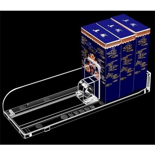 Plastic Supermarket Shelf Rack Cigarettes Products Automatic Refill Pushing Pusher System Unibody Single In Retail Stores 10pcs