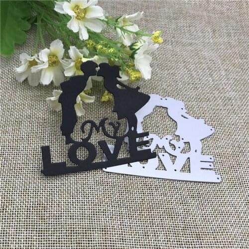 Love Groom Frame Wedding Metal Die Cutting For Household DIY Scrapbooking Photo Album Decorative Embossing Folder Paper Cards