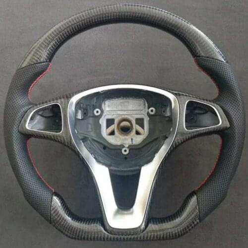 Cuatomized Carbon Fiber Sports Steering Wheel Alcantara Leather compatible for Mercedes-Benz GLE 2016-2021