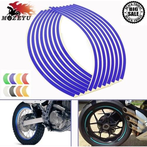 16 17inch/18inch wheel Motorcycle Wheel Tire Rim Stickers for Suzuki sv650 sv650s YAMAHA YZF-R25V R15 R125 TMAX530 TMAX 500