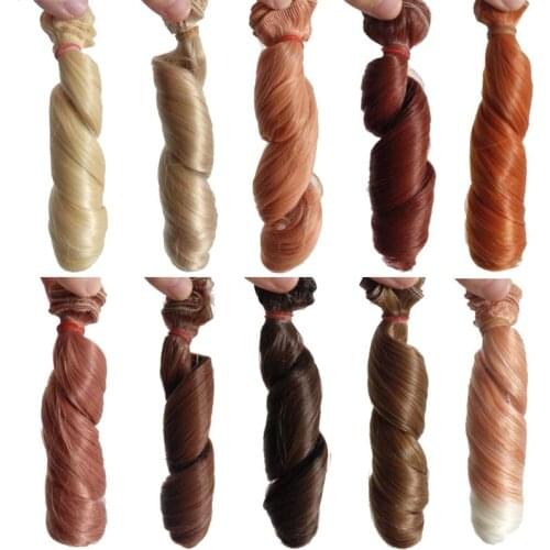 20PCS/LOT Wholesale Thicken Handmade 1/3 1/4 BJD SD Curly Wigs Hair Dolls 15*100CM