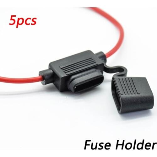5PCS Fuse Holder In Line Mini Blade Car Fuse Replacement Auto Fuse Sockets Automotive Accessories 12V