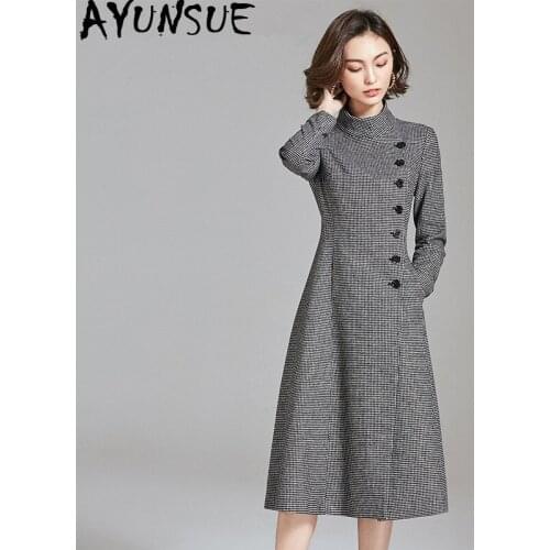 Женские пальто в клетку AYUNSUE China At AliExpress
