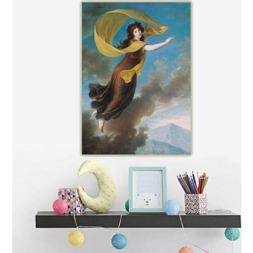 Citon E.Vigee Lebrun《Portrait of Princess Karoline von Liechtenstein》Canvas Art Oil Painting Picture Wall Decor Home Decoration