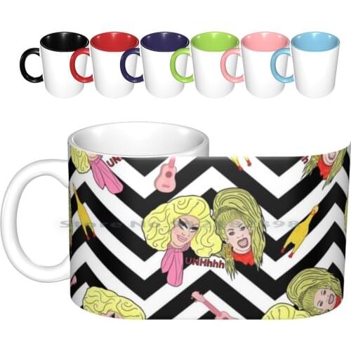 Trixie And Katya Unhhhh Drag Race Ceramic Mugs Coffee Cups Milk Tea Mug Trixie Mattel Katya Rupaul Rupauls Drag Race Drag Race