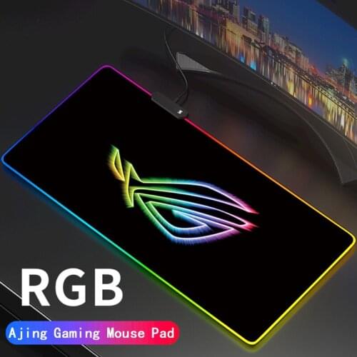 Asus RGB Gamer Large Rog Mousepad LED Lighting USB Republic of Gamers Keyboard Colorful Desk Pad Mice Mat for Laptop Desktop