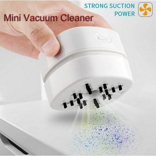 Mini Vacuum Cleaner USB Charging Desktop Cleaner Portable Large Suction Dust Collector Home Office Car Electric Cleaning Tool