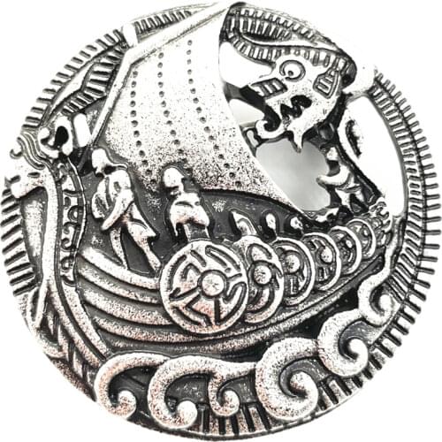 Nostalgia Viking Ship Brooch Pin For Friends Scandinavian Norse Witch Brooches For Women 2021