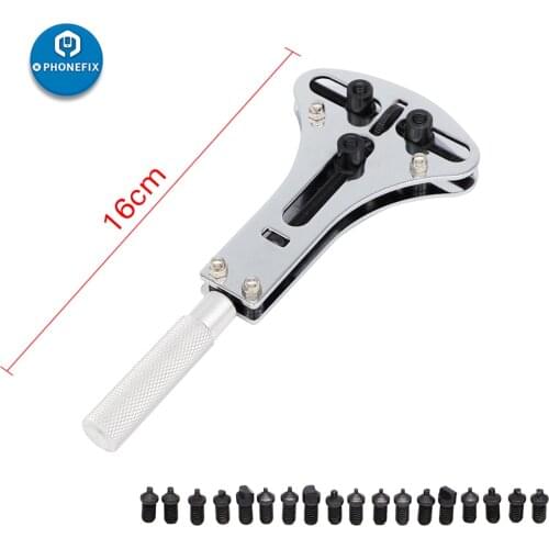 Watch Battery Replacement Tool Kit Watch Case Opener Waterproof Wrench Adjustable Screw Back Remover Opener Watch Repair Kit