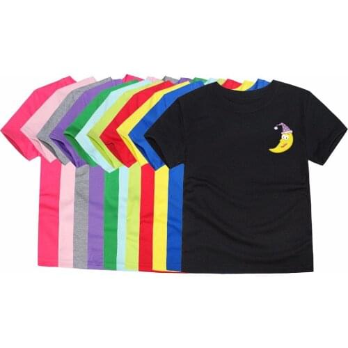 New Children Moon Kids t shirts 100% Summer Short Sleeve Kids Tops for Girls Boys Cartoon T Shirts for 2-14T ODM Tees Tops