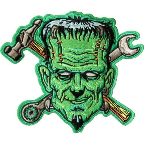 Geeks Punk Patch Embroidered Patches Iron on Patches for Clothes stickers applique fabric applications for clothes sequin 1pc