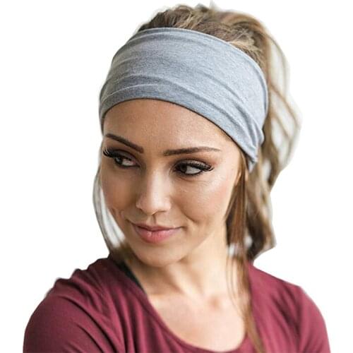 3 Pieces Summer Elastic Yoga Hairbands for Women Men Jogging Yoga Accessories Head Bands Fitness Pilates Running Sweatband