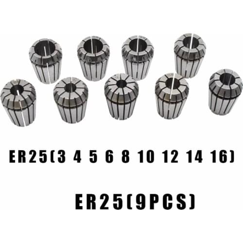 High precisionER25 Spring Clamps 9PCS MT4 ER25 1PCS ER25 Wrench 1PCS Collet Chuck Holder Face Milling Arbor Adapter for CNC Mill