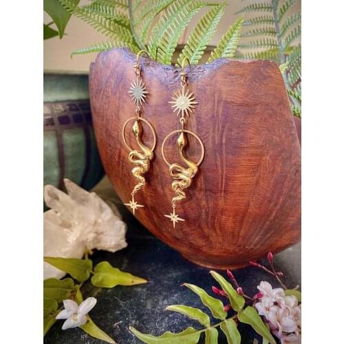 Snake Earrings, Gothic Jewellery, Gothic Jewelry,Serpent Earrings