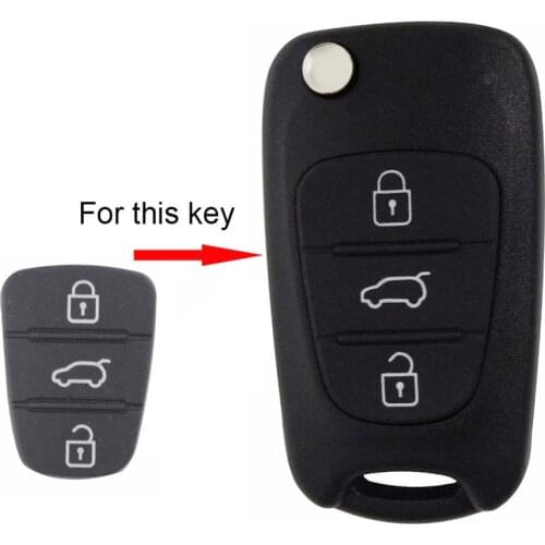 Replacement 3 Buttons Universal Car Auto Remote Key Shell Case Fob for Hyunori